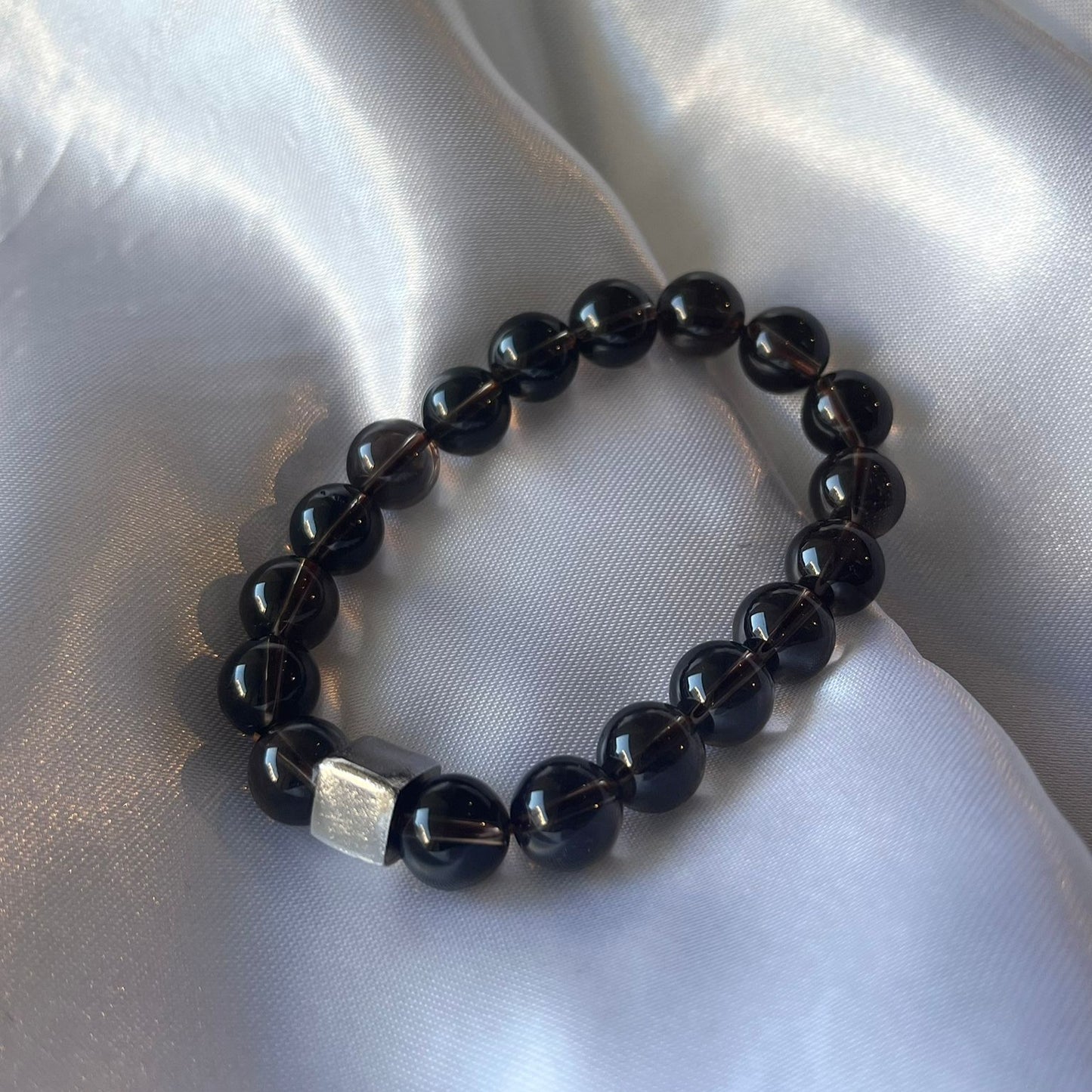 Pulsera cuarzo ahumado con accesorio