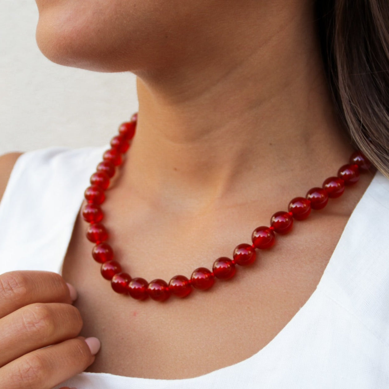 Collar de Ágata Cornalina