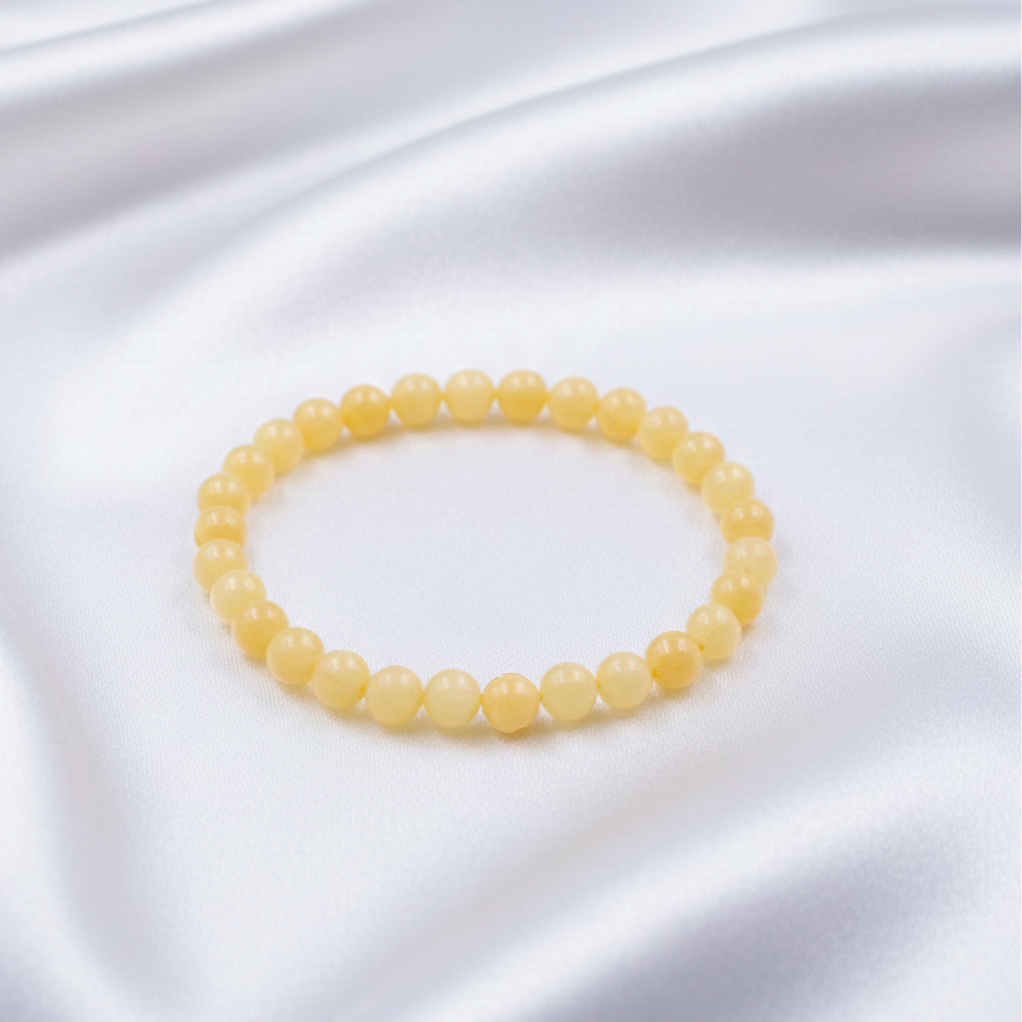 Pulsera de Jade Amarillo 8mm