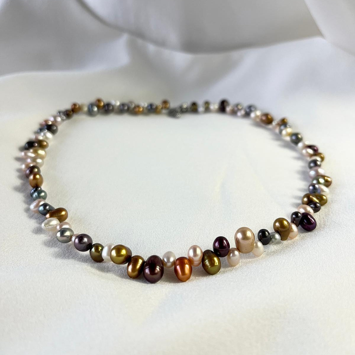 Collar perla perforada 3/7 multicolores