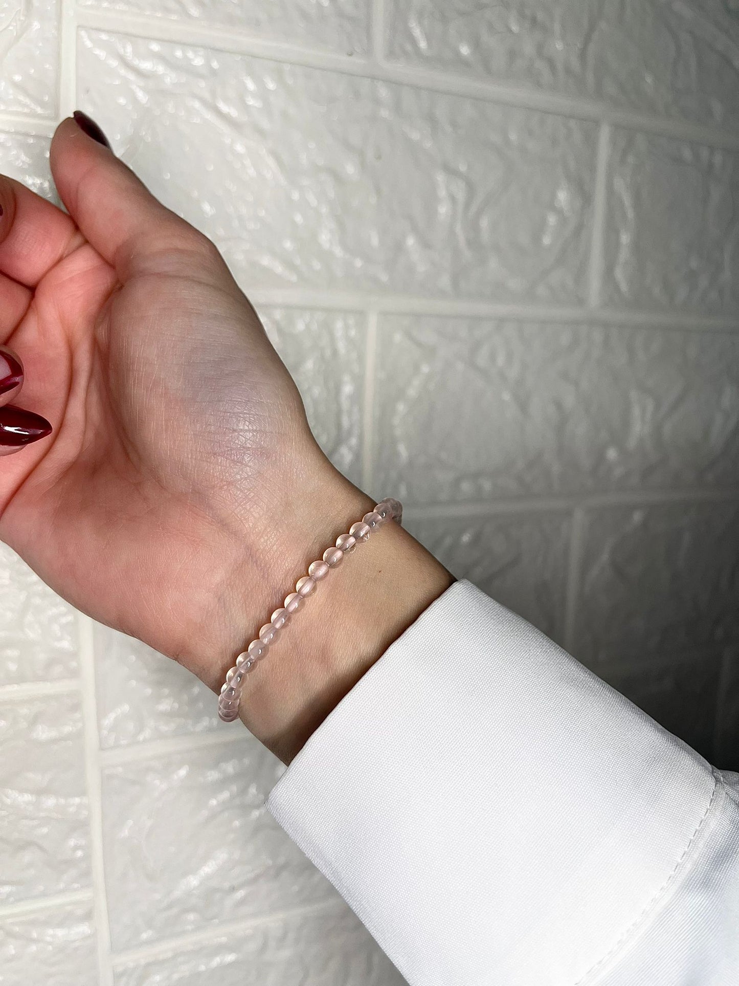 Pulsera cuarzo rosa