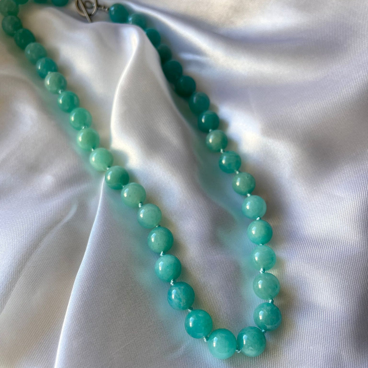 Collar cuarzo celeste
