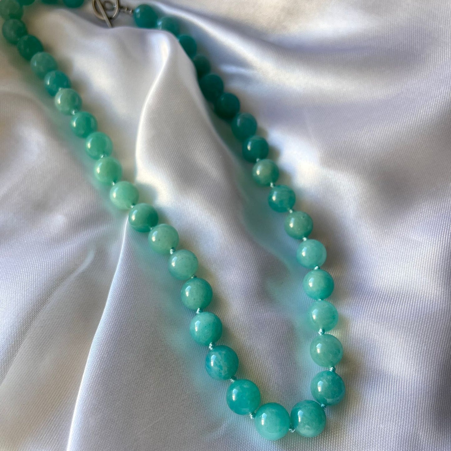 Collar cuarzo celeste