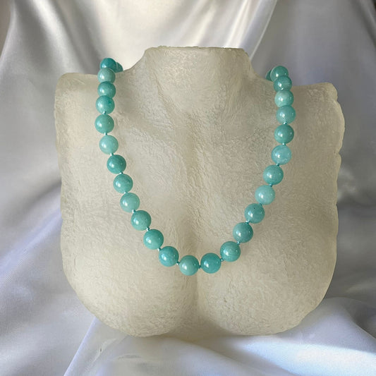 Collar cuarzo celeste