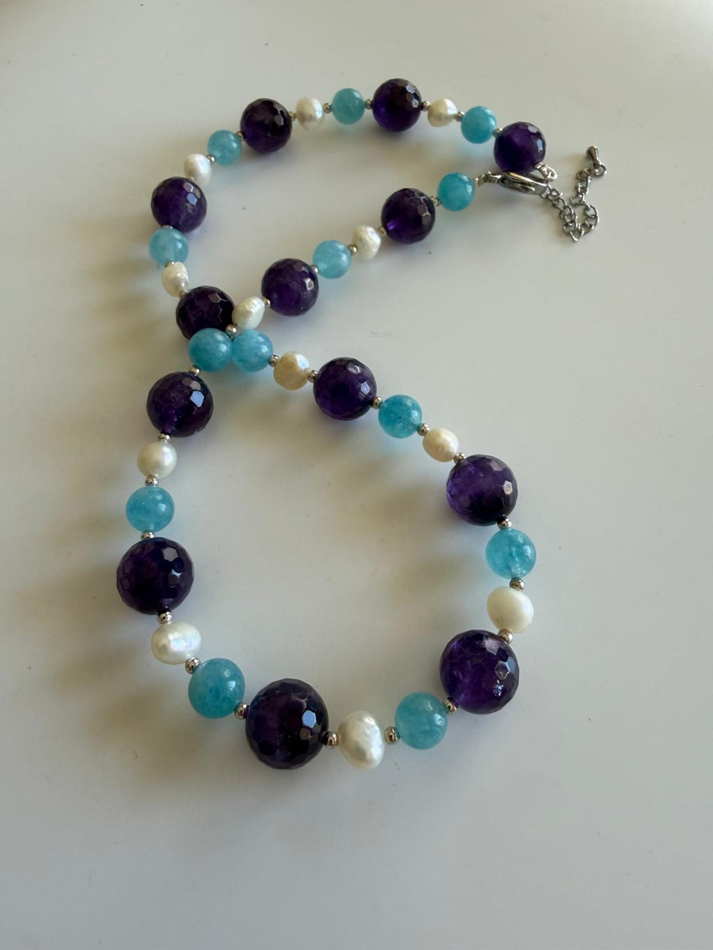 Collar Ayla — Amatista y Piedras Naturales
