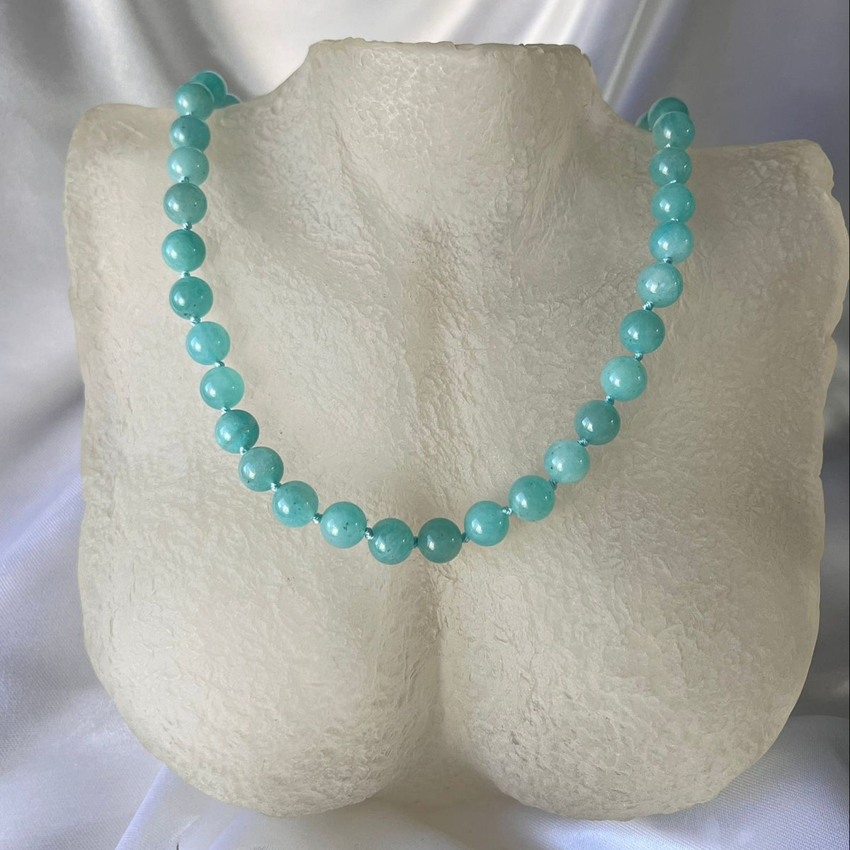 Collar cuarzo celeste