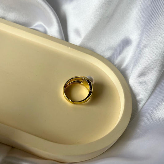 Anillo con perla de cultivo