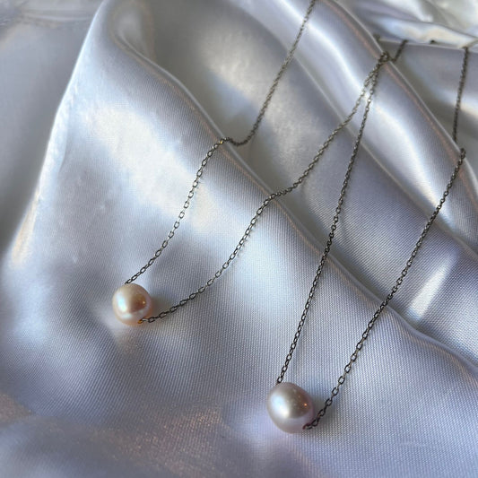 Cadena de plata 925 y perla de cultivo