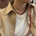 Collar ágata india oval