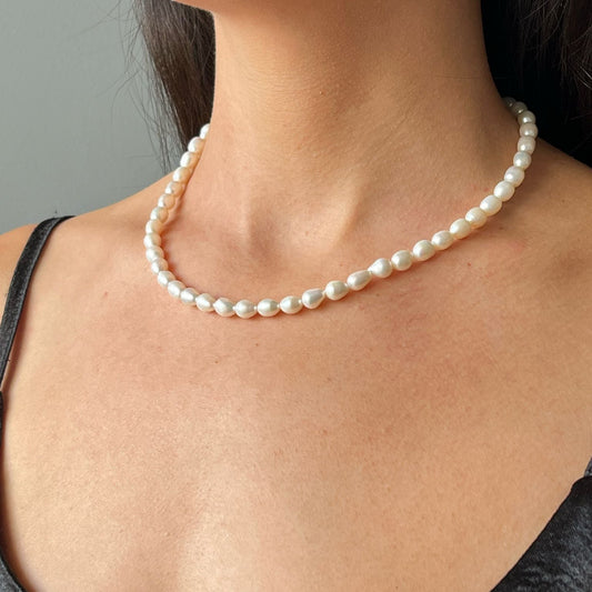 Collar de perlas en forma gota