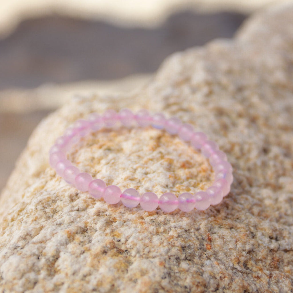 Pulsera cuarzo rosa