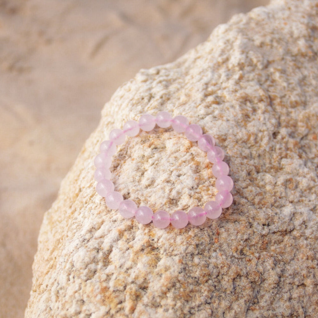 Pulsera cuarzo rosa