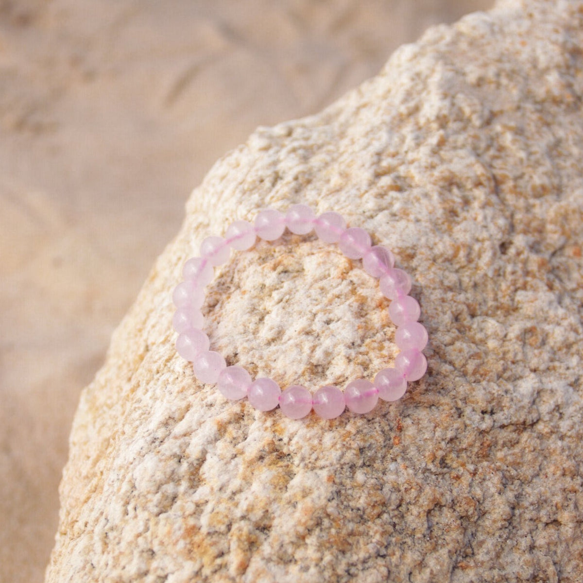 Pulsera cuarzo rosa