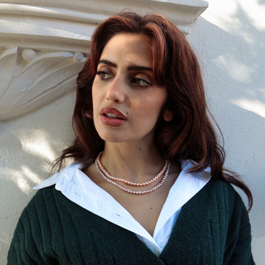 Collar Perlas de Cultivo Semiredonda