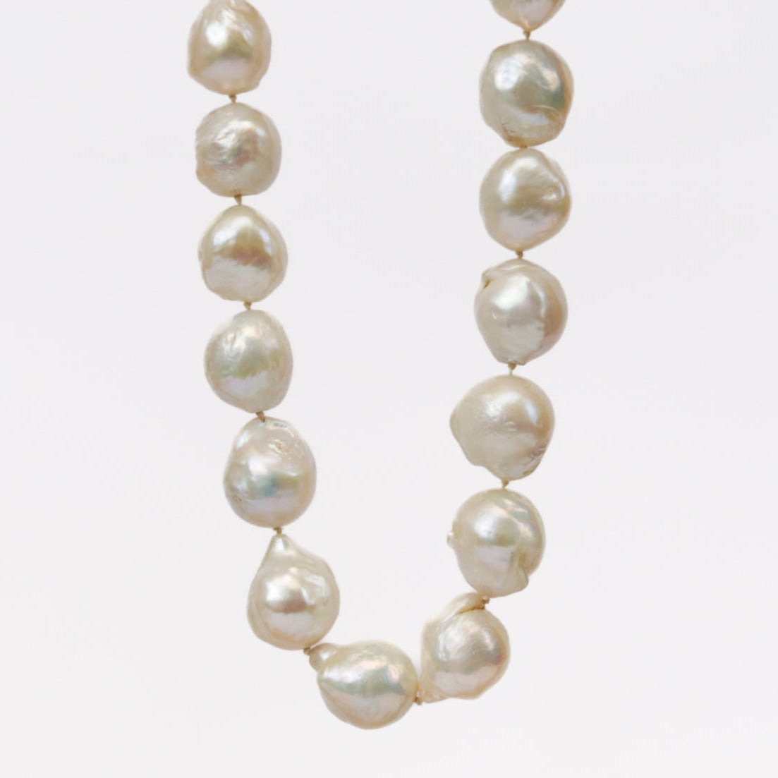 Collar Perla Gota barroca gigante  Burdeos