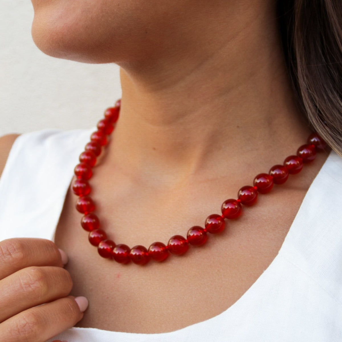 Collar de Ágata Cornalina