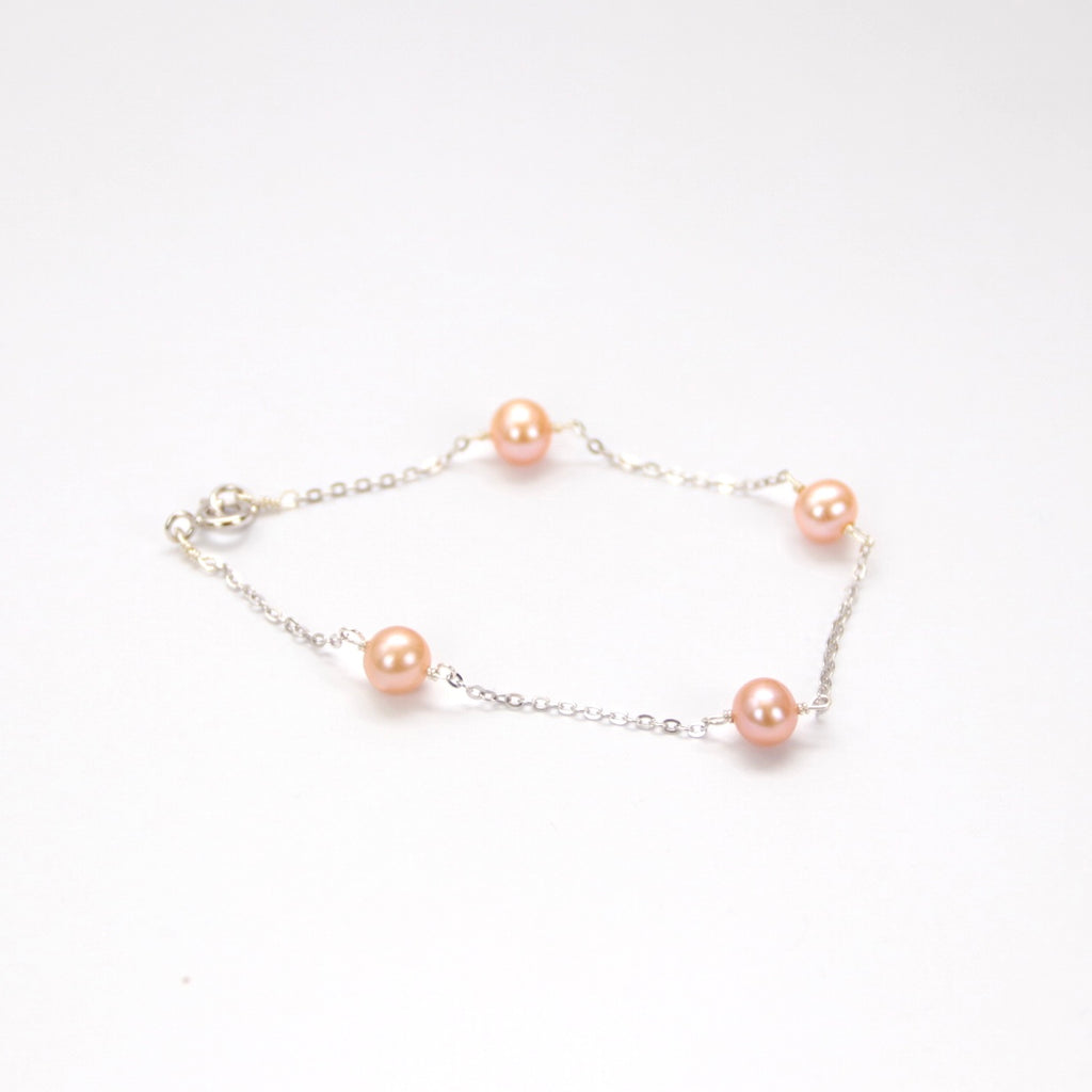 Pulsera Cadena de Plata y Perlas de Cultivo