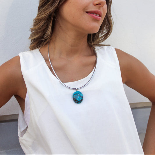Colgante turquesa