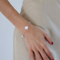 Pulsera de Plata y Perla Moneda