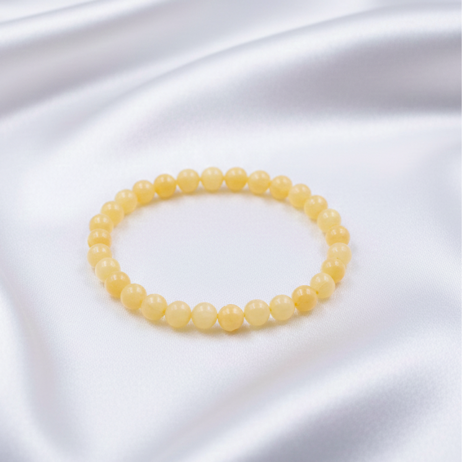 Pulsera de Jade Amarillo 8mm