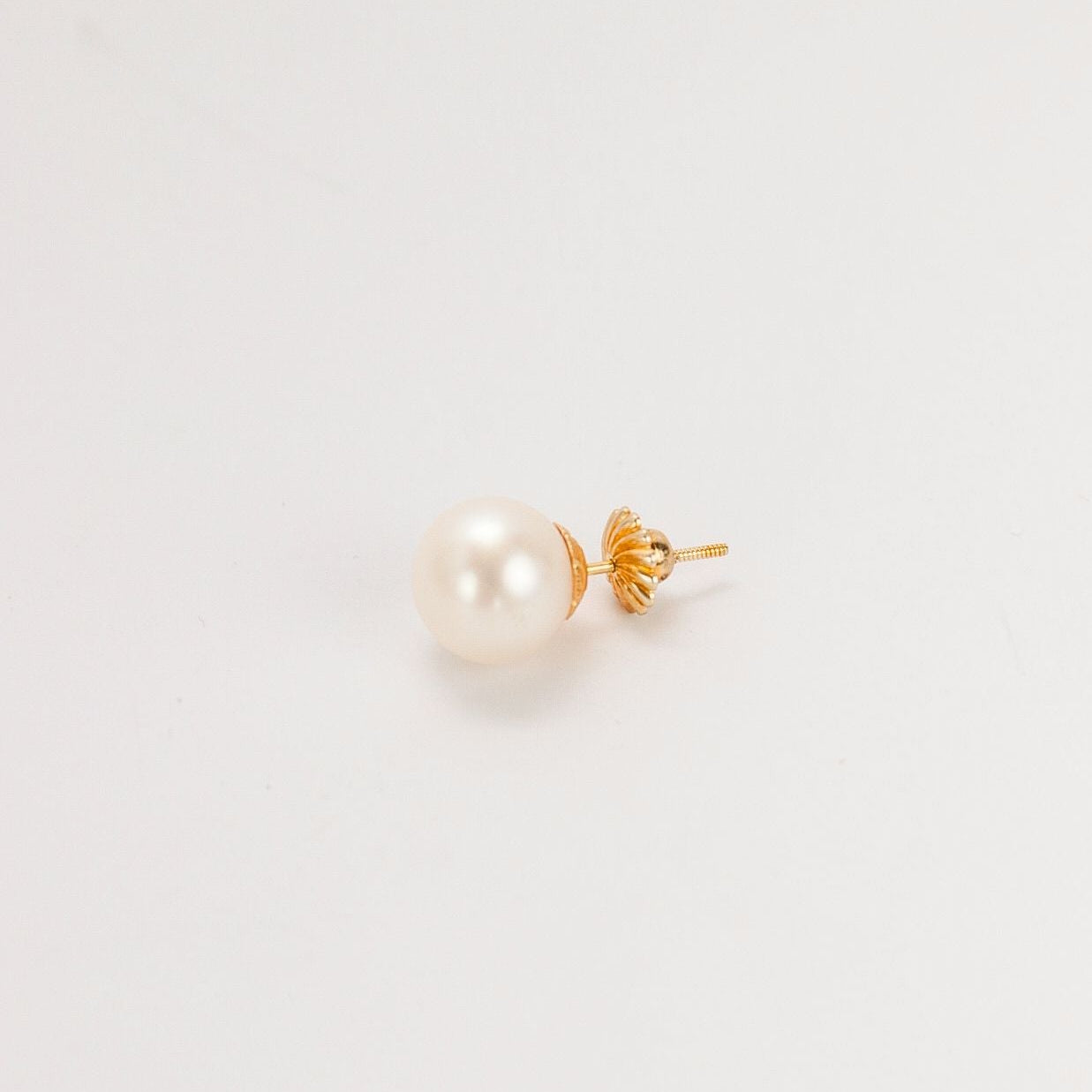 Caravanas de perlas y  oro 18k