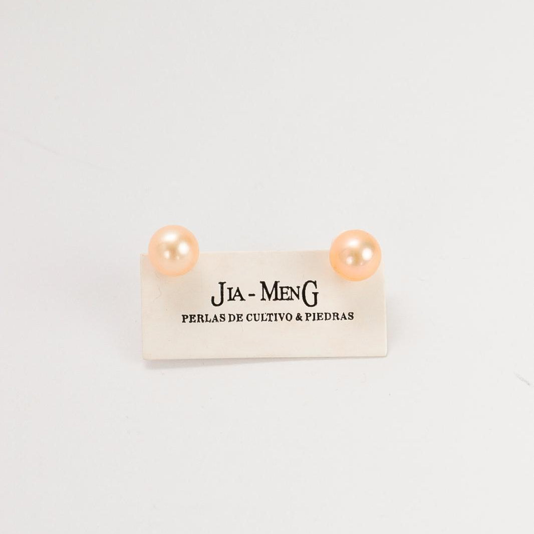 Caravanas de perlas y  oro 18k