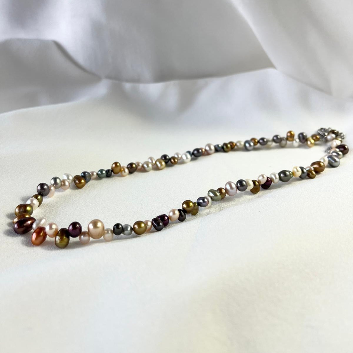 Collar perla perforada 3/7 multicolores