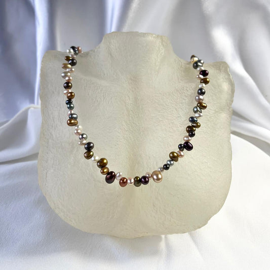 Collar perla perforada 3/7 multicolores