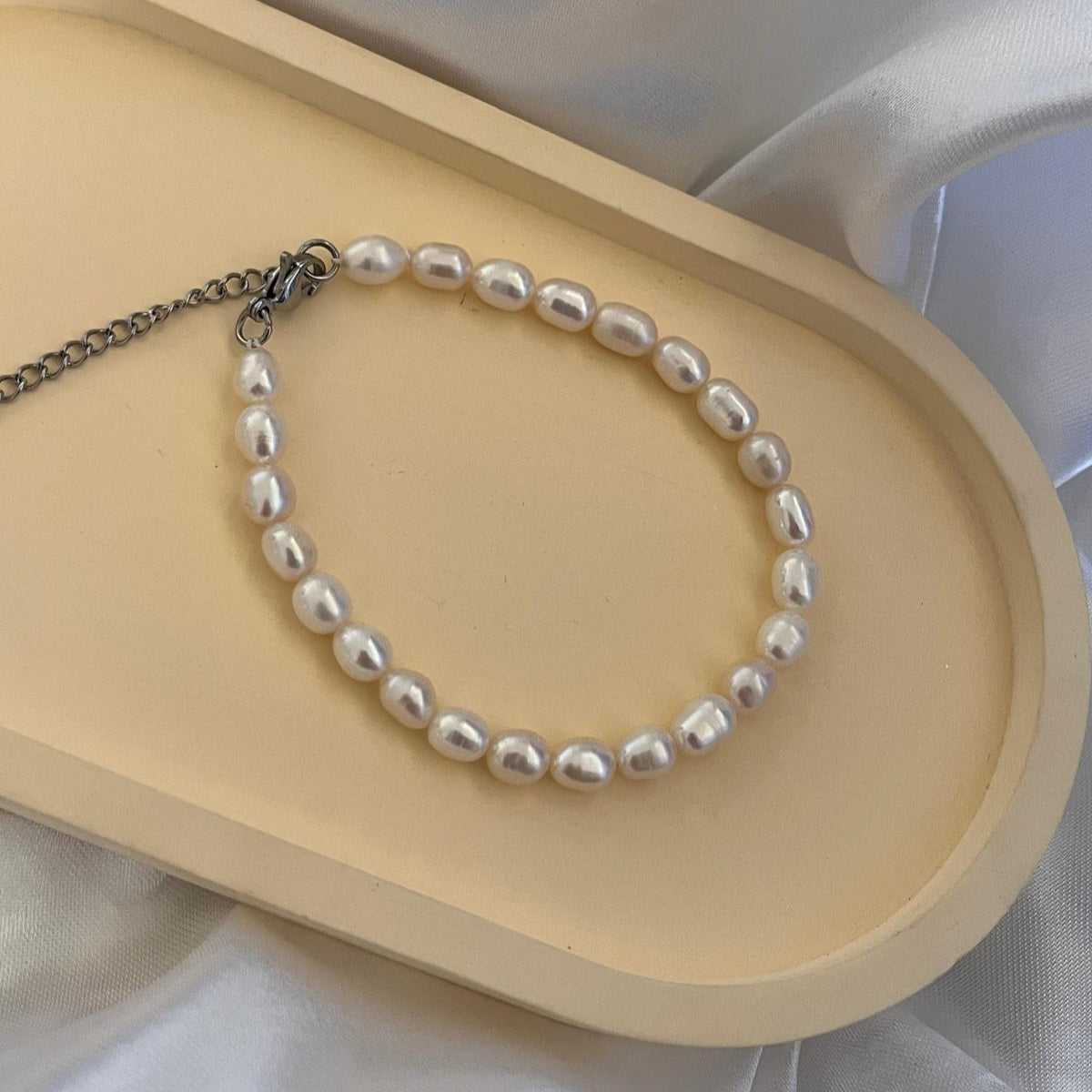 Pulsera perla gota de alta calidad
