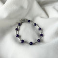 Pulsera de titanio y amatista