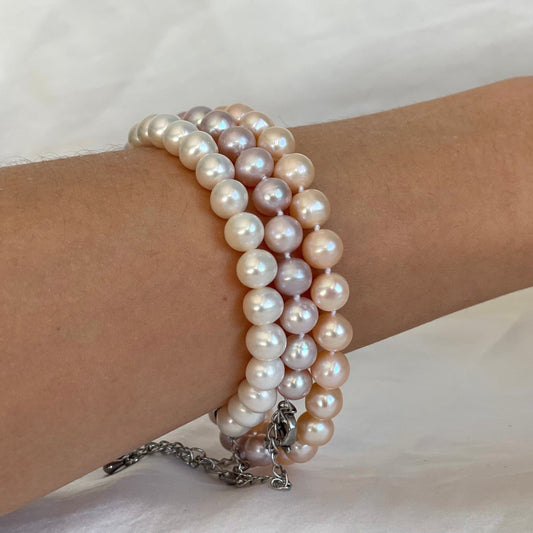 Pulseras perlas de cultivo calidad A