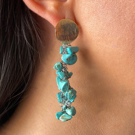 Caravanas de piedra ramillete