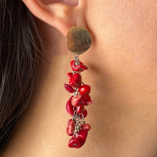 Caravanas de piedra ramillete